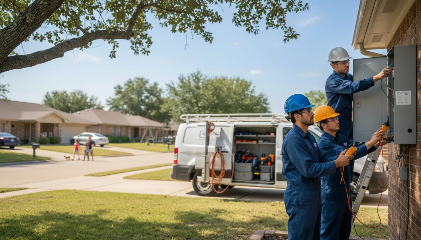 Certified electrician providing emergency electrical services in Ankeny, IA